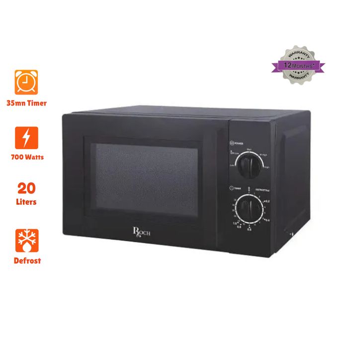 Roch RMW-20L07M-B(B) Microwave Oven - 20 Liters - Black